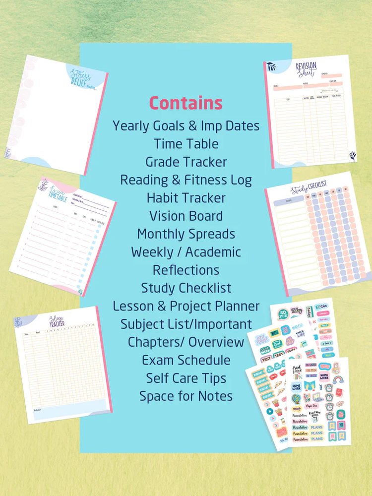 B5 Hard Bound Bright Future Study Planner