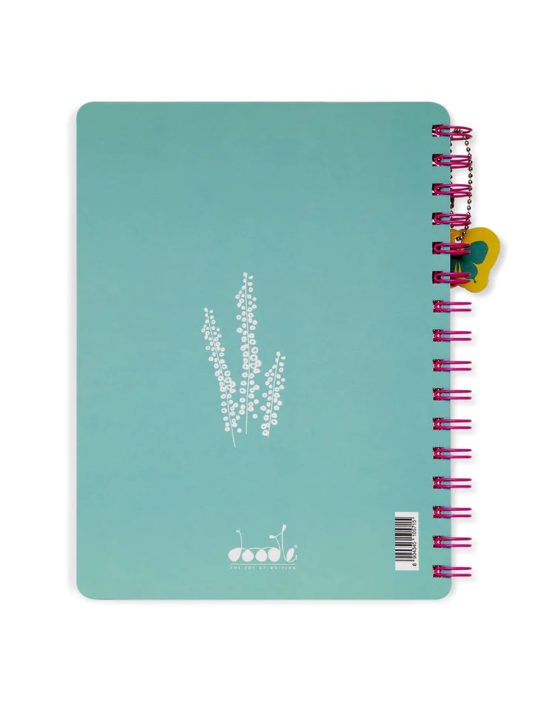 B5 Hard Bound Flower Fun Wiro Notebook