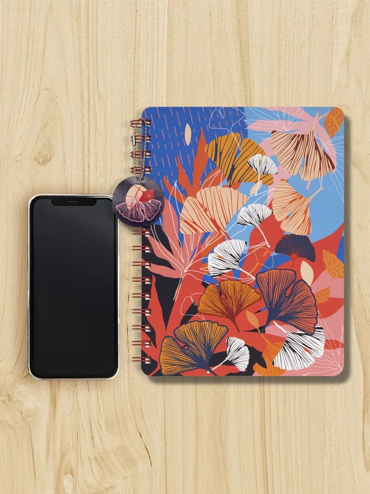 B5 Hard Bound Power Petals Wiro Notebook