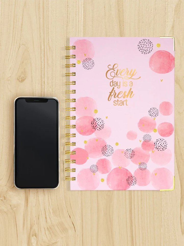 A5 Hard BoundFresh Start Daily Planner