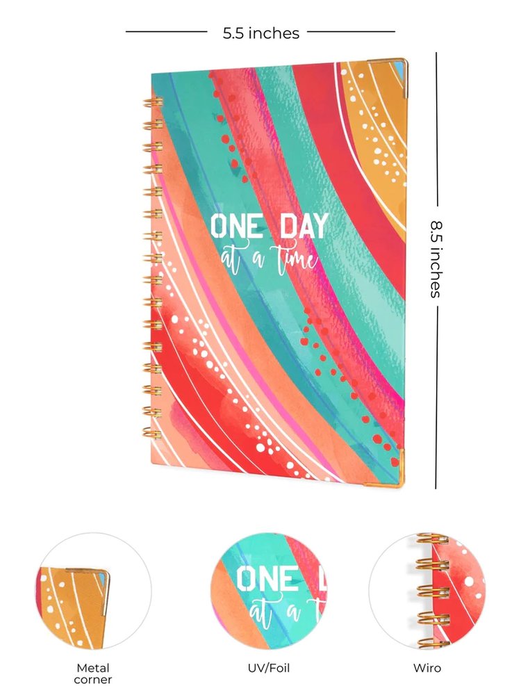 A5 Hard Bound Day at a time Daily Planner
