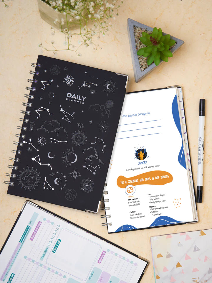 A5 Hard Bound Cancer Daily Planner