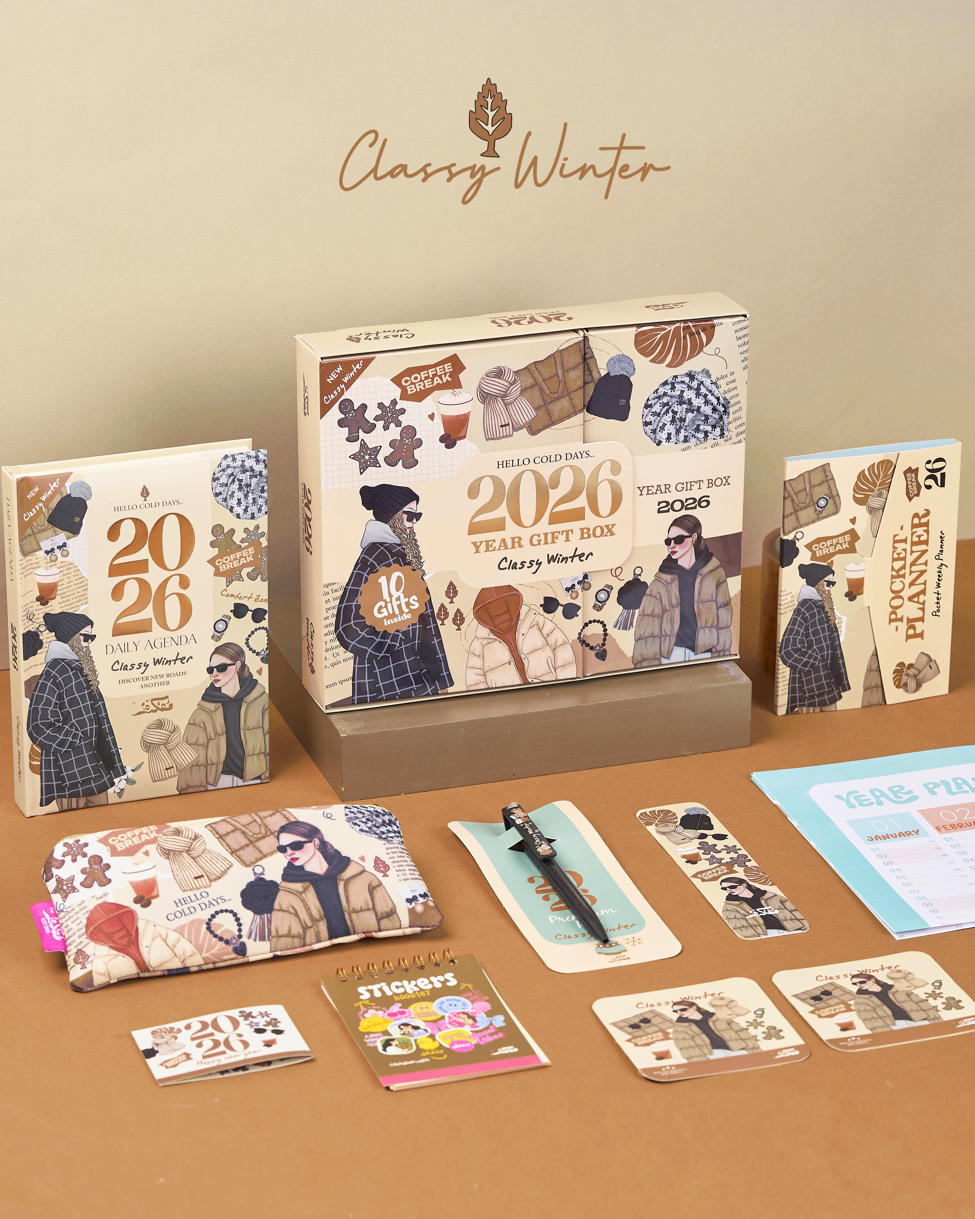 Agenda Gift Set 2026 - Classy Winter