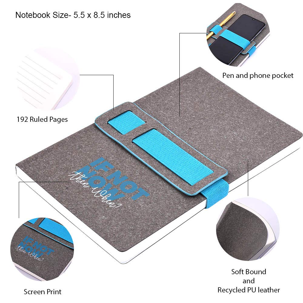 دفتر Swift Steps مع مطاط جانبي (صديق للبيئة)