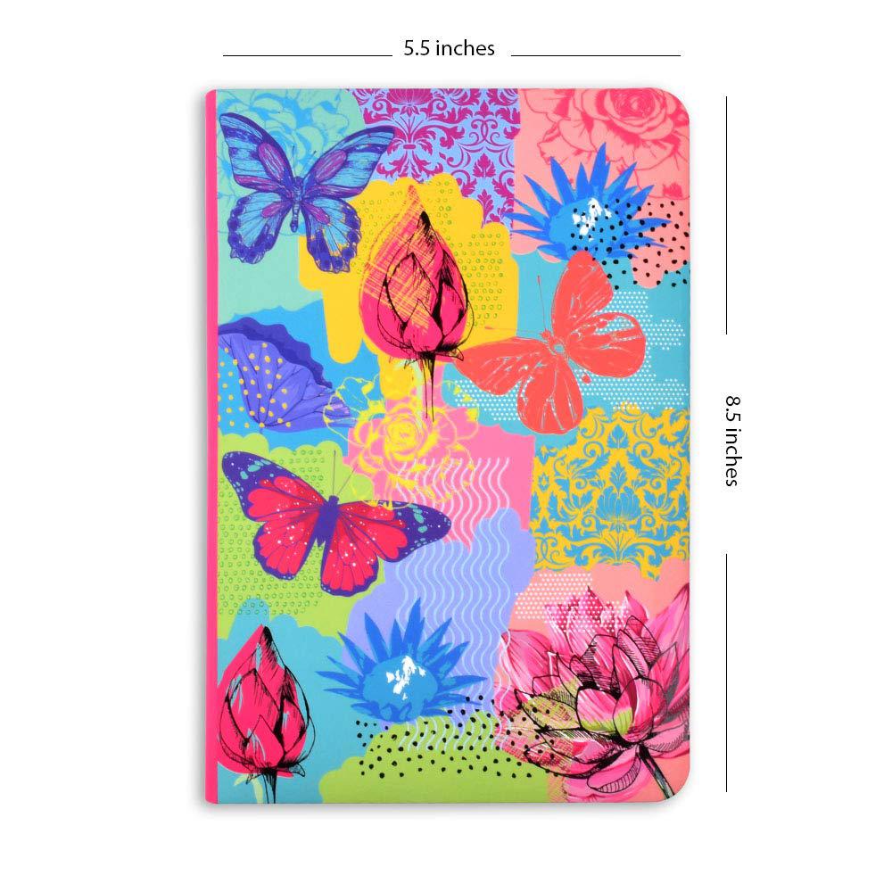 دفتر تصميم الفراشات والورود