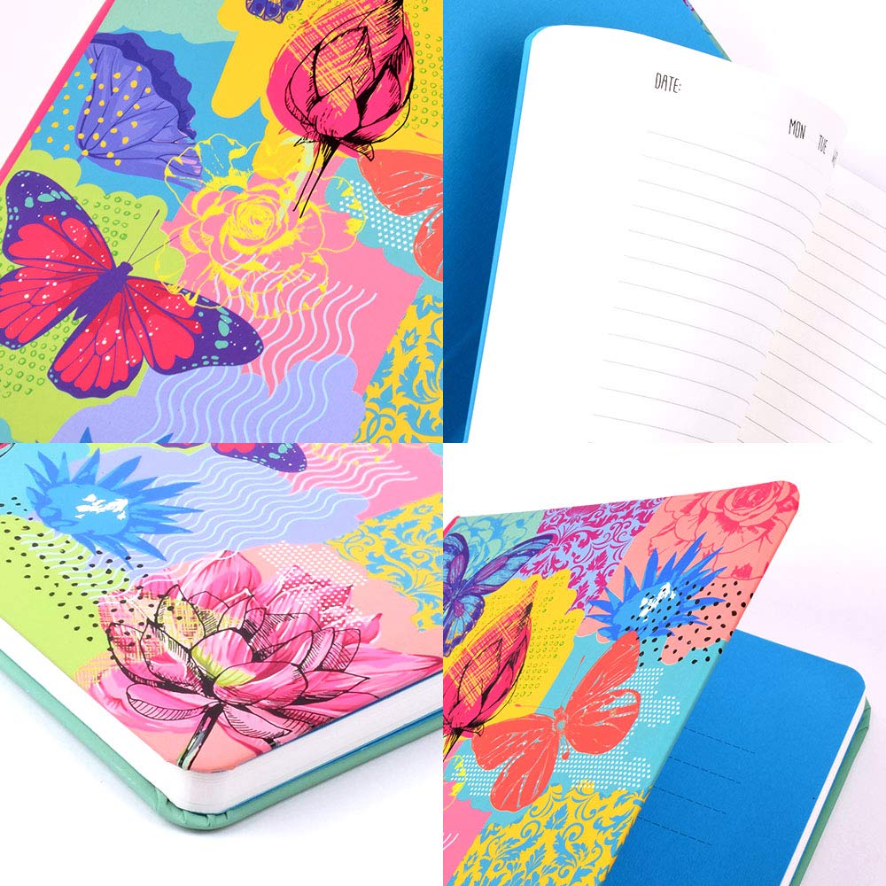 دفتر تصميم الفراشات والورود