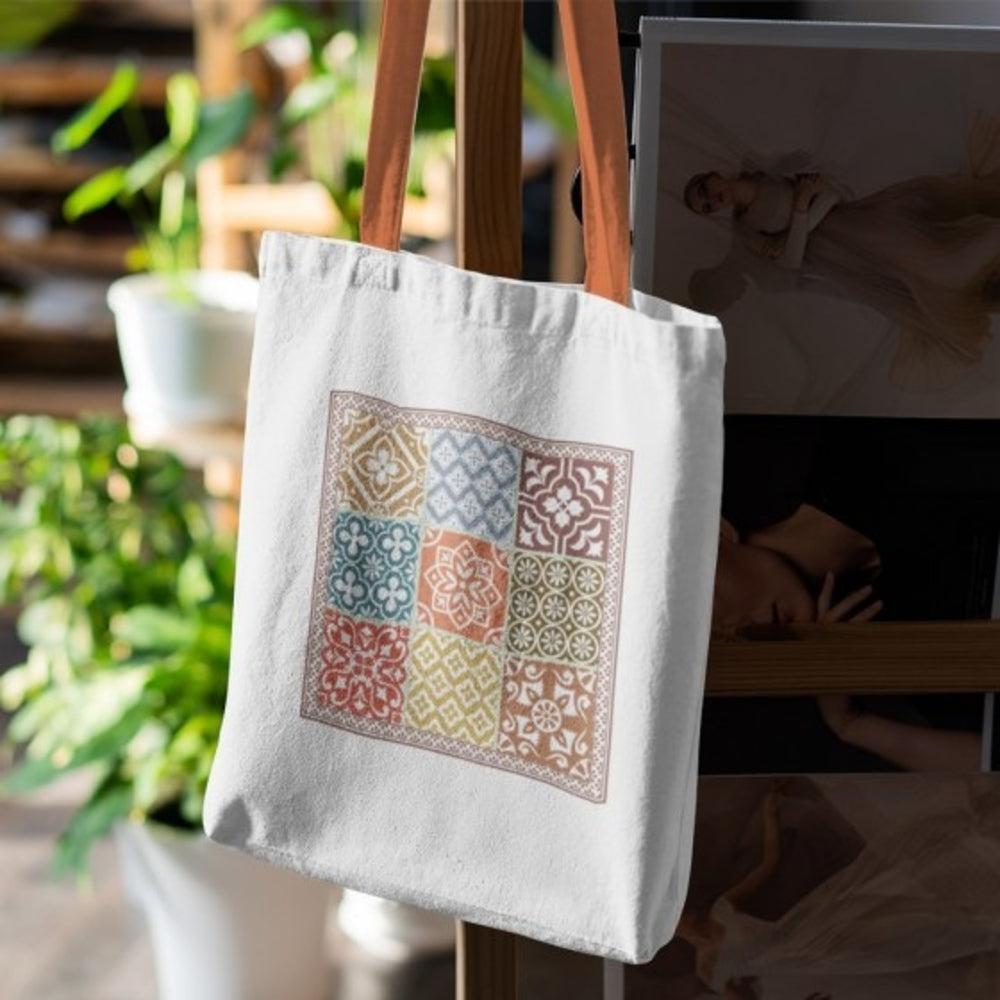 Turkish Tile Canvas Tote Bag