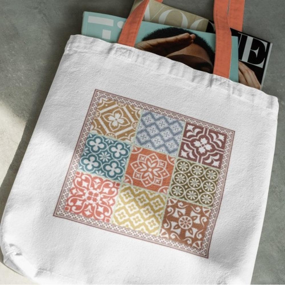 Turkish Tile Canvas Tote Bag