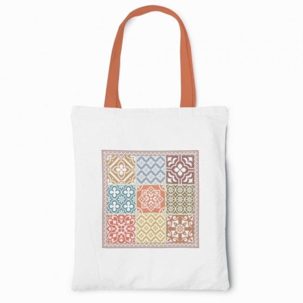 Turkish Tile Canvas Tote Bag
