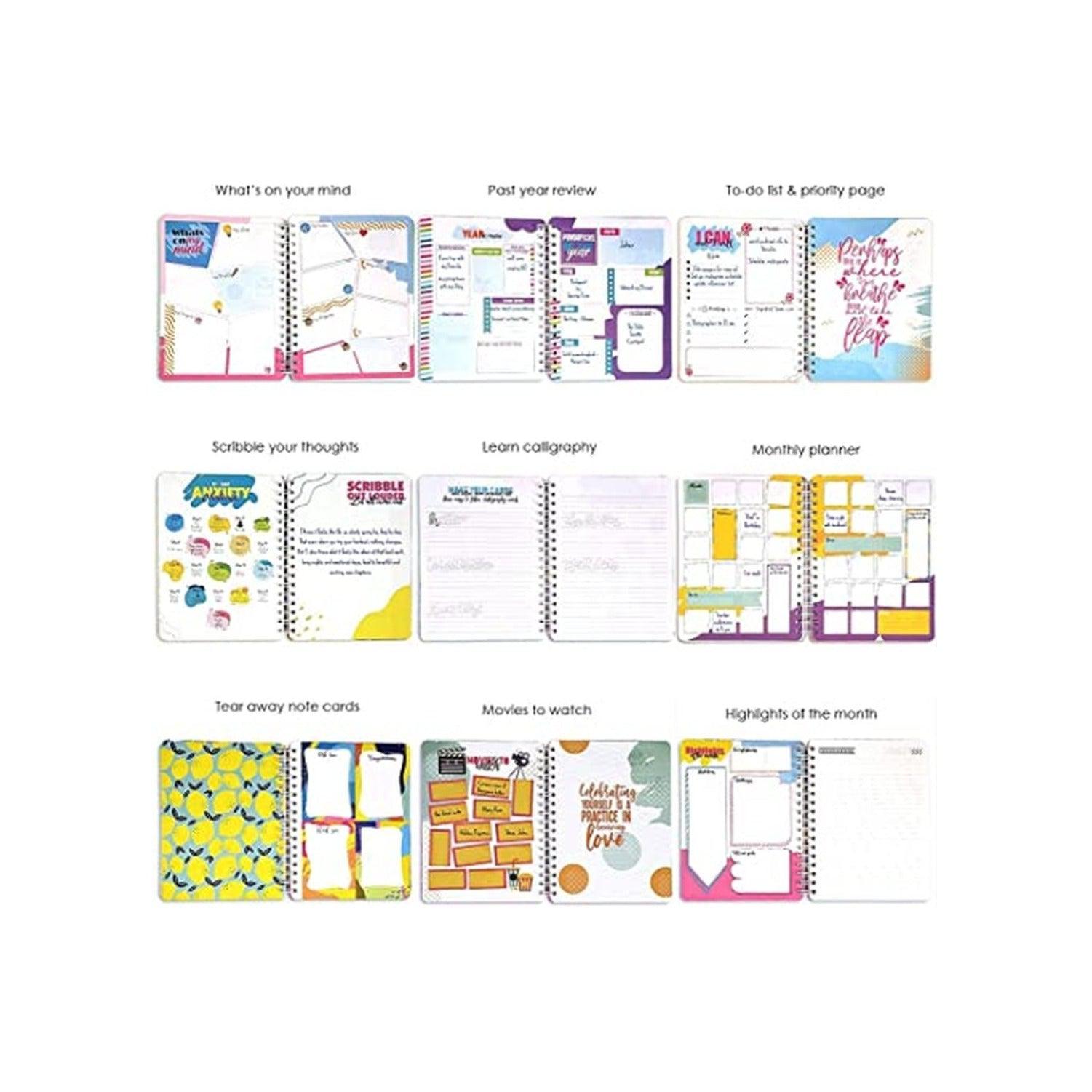 مخطط سلك حجم B5 "بدون تاريخ" تصميم السعادة