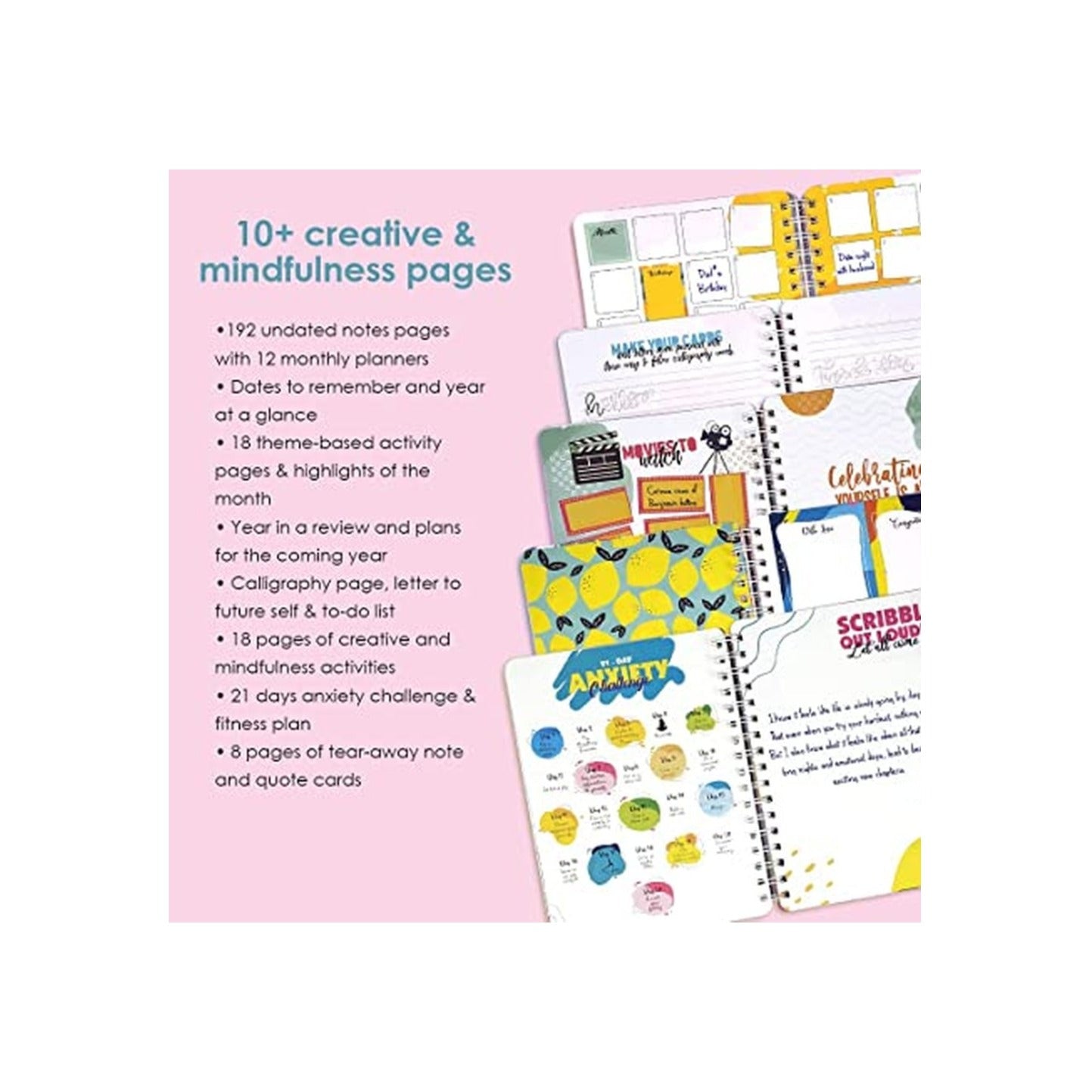 مخطط سلك حجم B5 "بدون تاريخ" تصميم السعادة