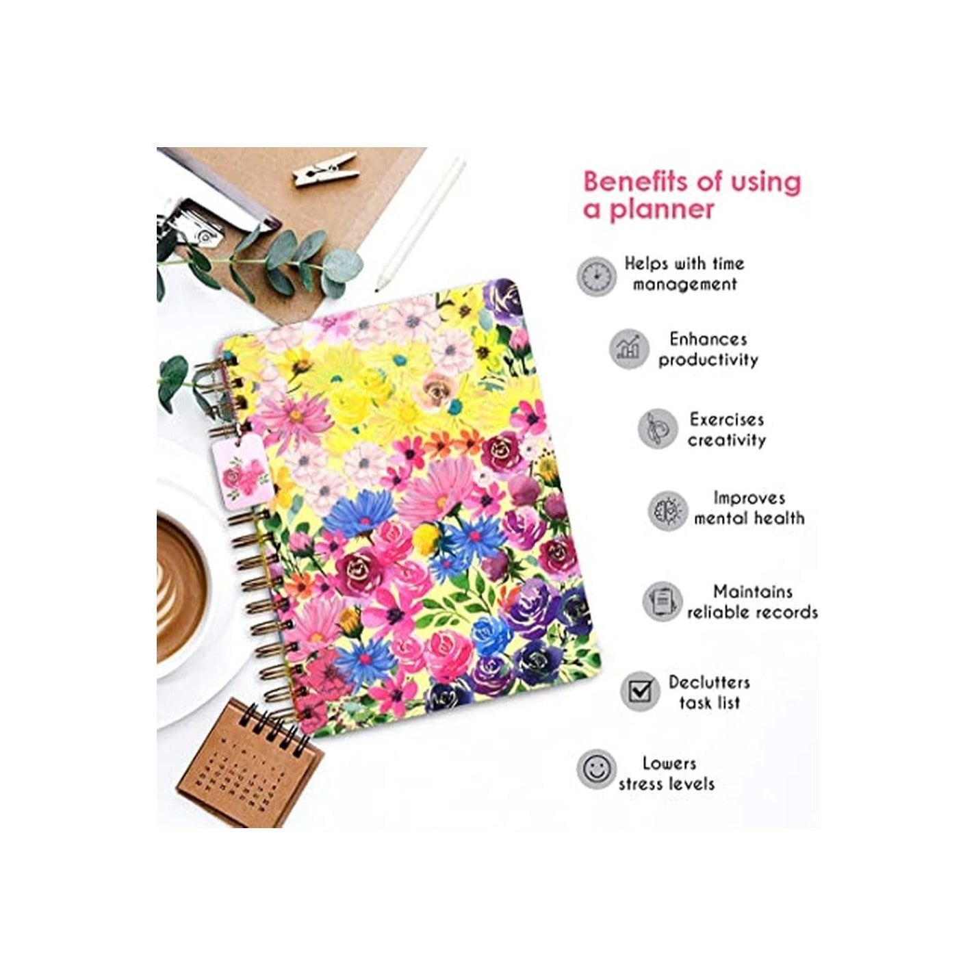 مخطط سلك حجم B5 "بدون تاريخ" تصميم السعادة