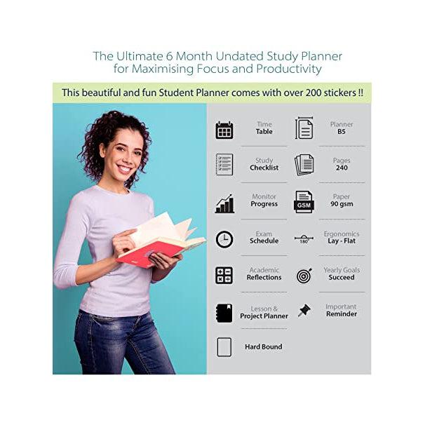 مخطط الدراسة حجم A5 - تصميم الالوان الاستوائية