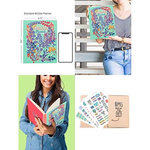 مخطط الدراسة حجم A5 - تصميم الالوان الاستوائية