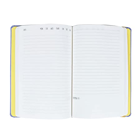 مخطط حجم A5 "بدون تاريخ" العيش بالأحلام - لون لافندر مع مطاط جانبي