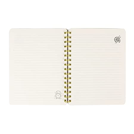 دفتر سلك حجم B5 - تصميم أوراق الشجر الملونة