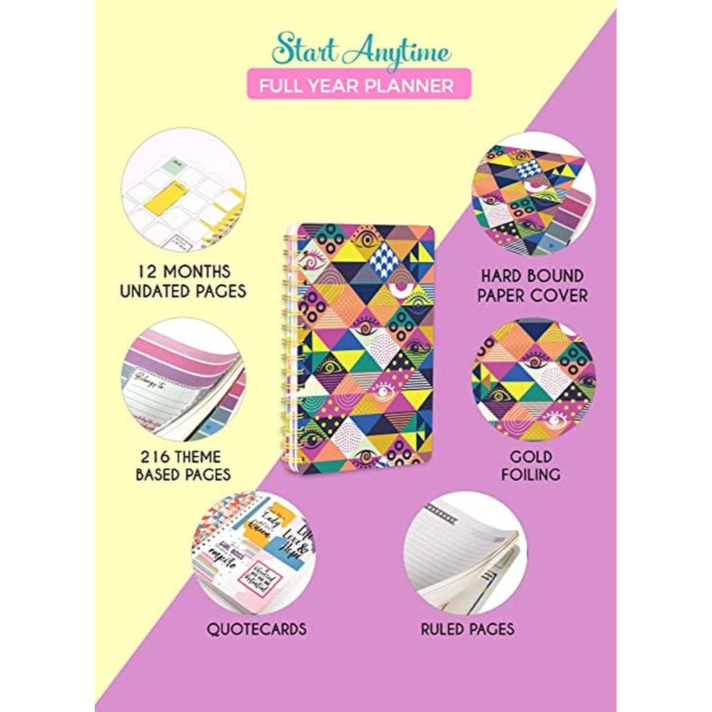 Doodle Happiness Magic Eye A5 Wire Bound Planner