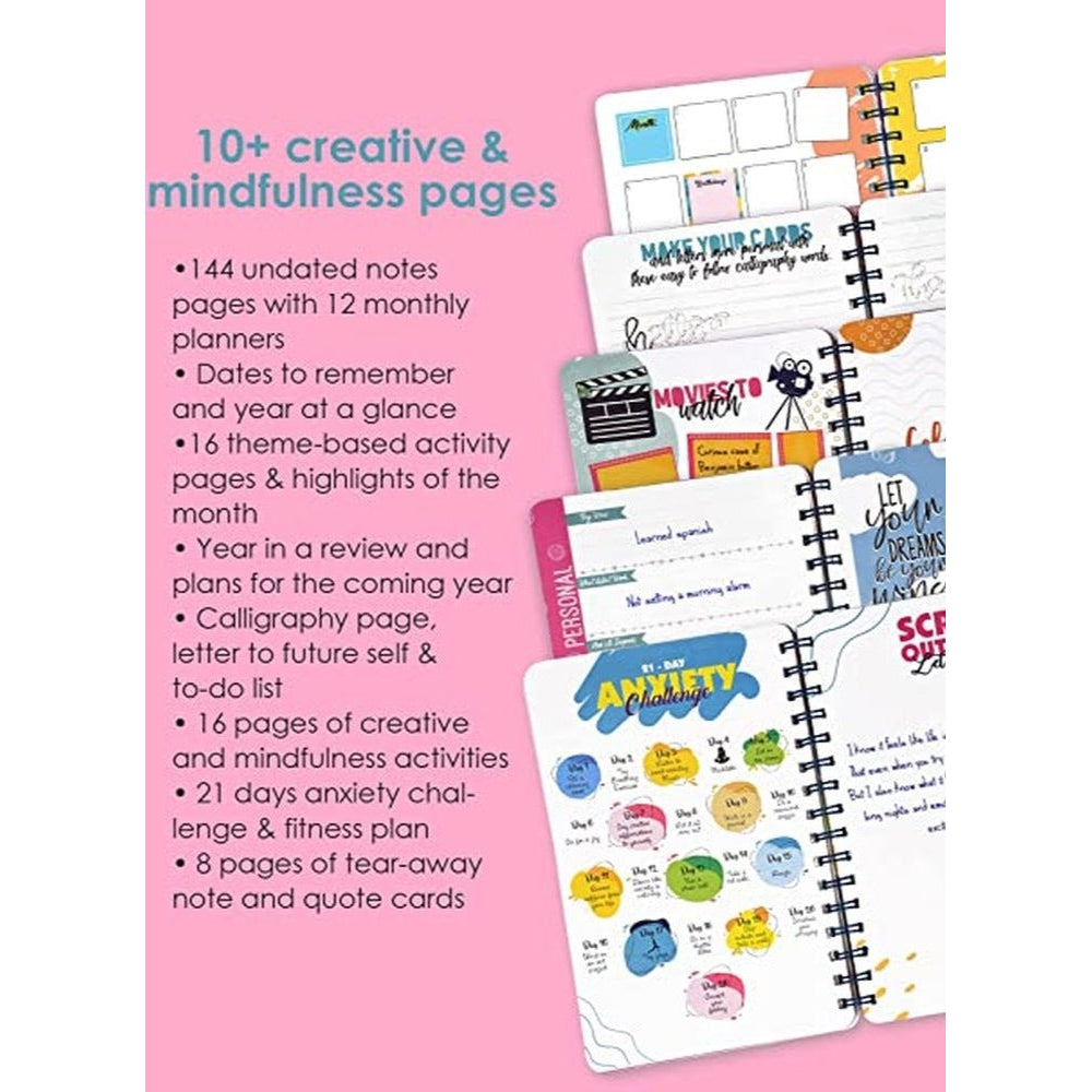 Doodle Happiness Magic Eye A5 Wire Bound Planner