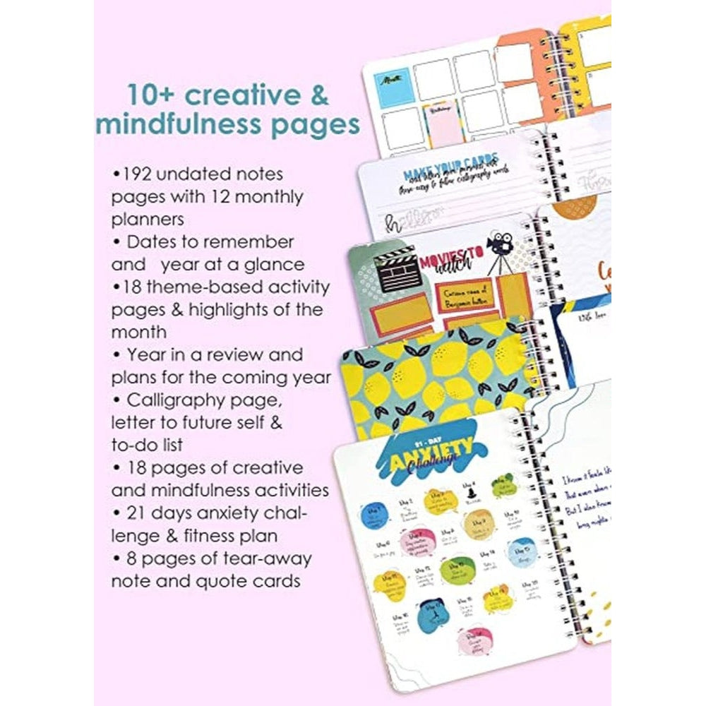 مخطط سنوي سلك حجم A5 - تصميم الموسيقة الربيعية