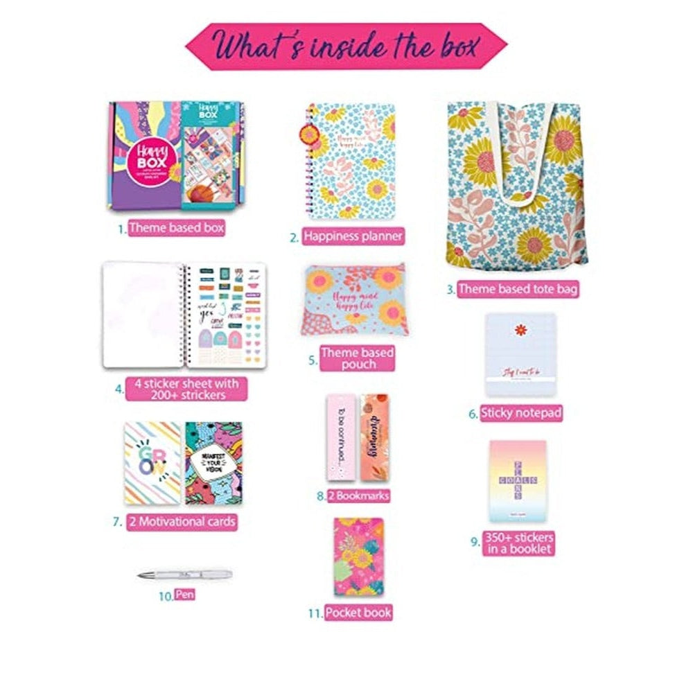 Doodle B5 Happiness Planner Kit- Floral Flourish