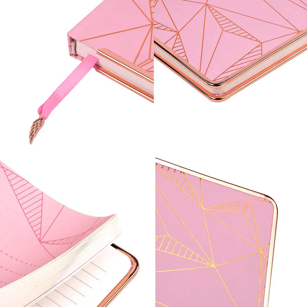 Woodrose Hardbound Diary With Metal Frame