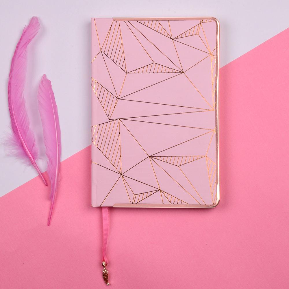 Woodrose Hardbound Diary With Metal Frame