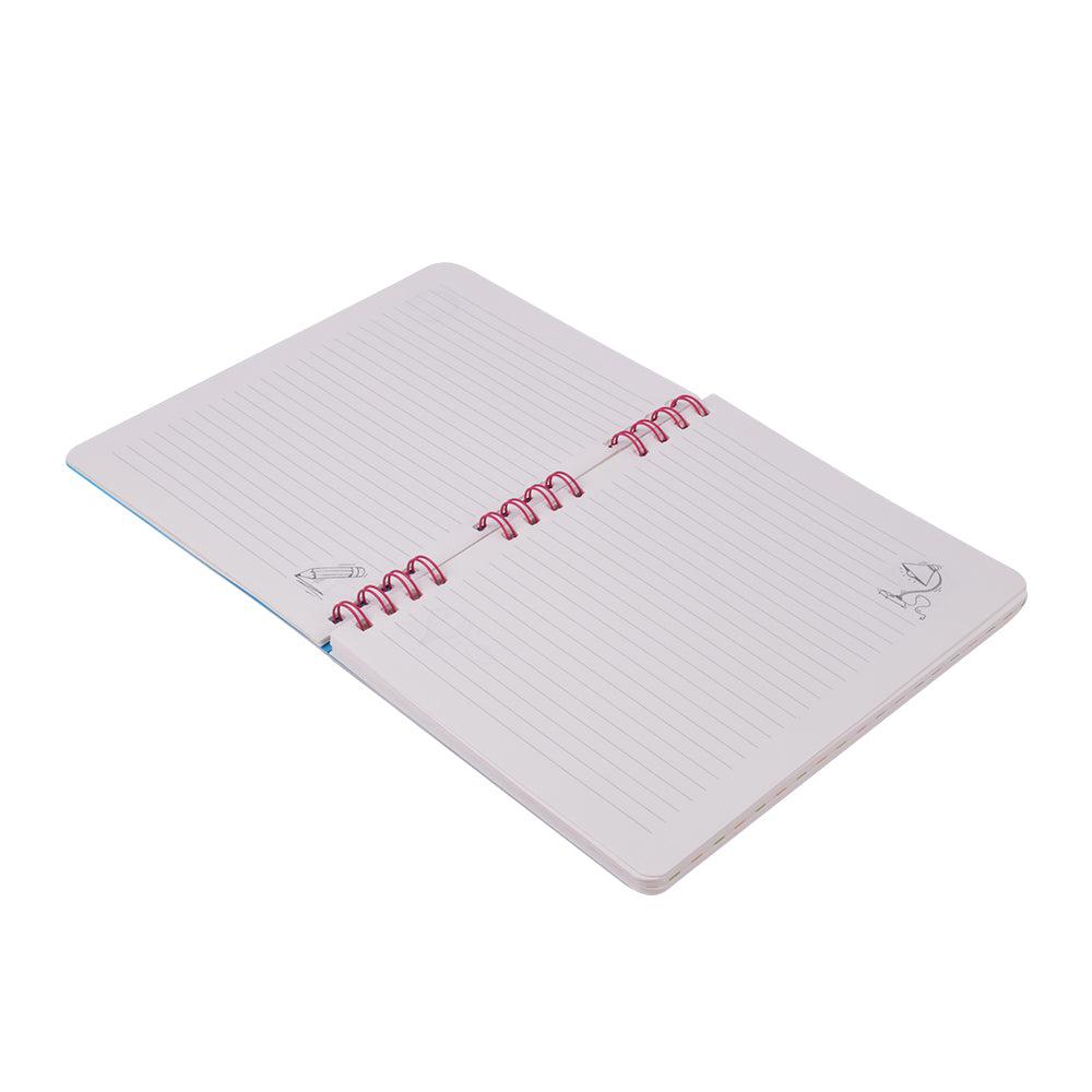 Doodle Morning Glory Wire Notebook