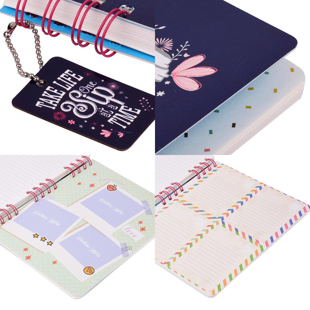 Doodle Morning Glory Wire Notebook