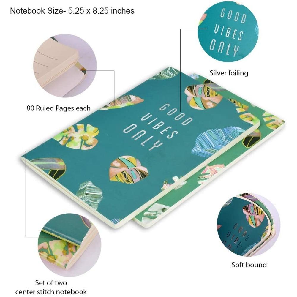 دفاتر Good vibes (مجموعة من 2 دفتر)