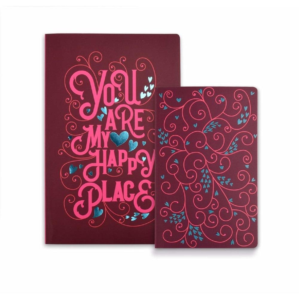 Happy Place Twin Diary (Set Of 2 Notebooks)