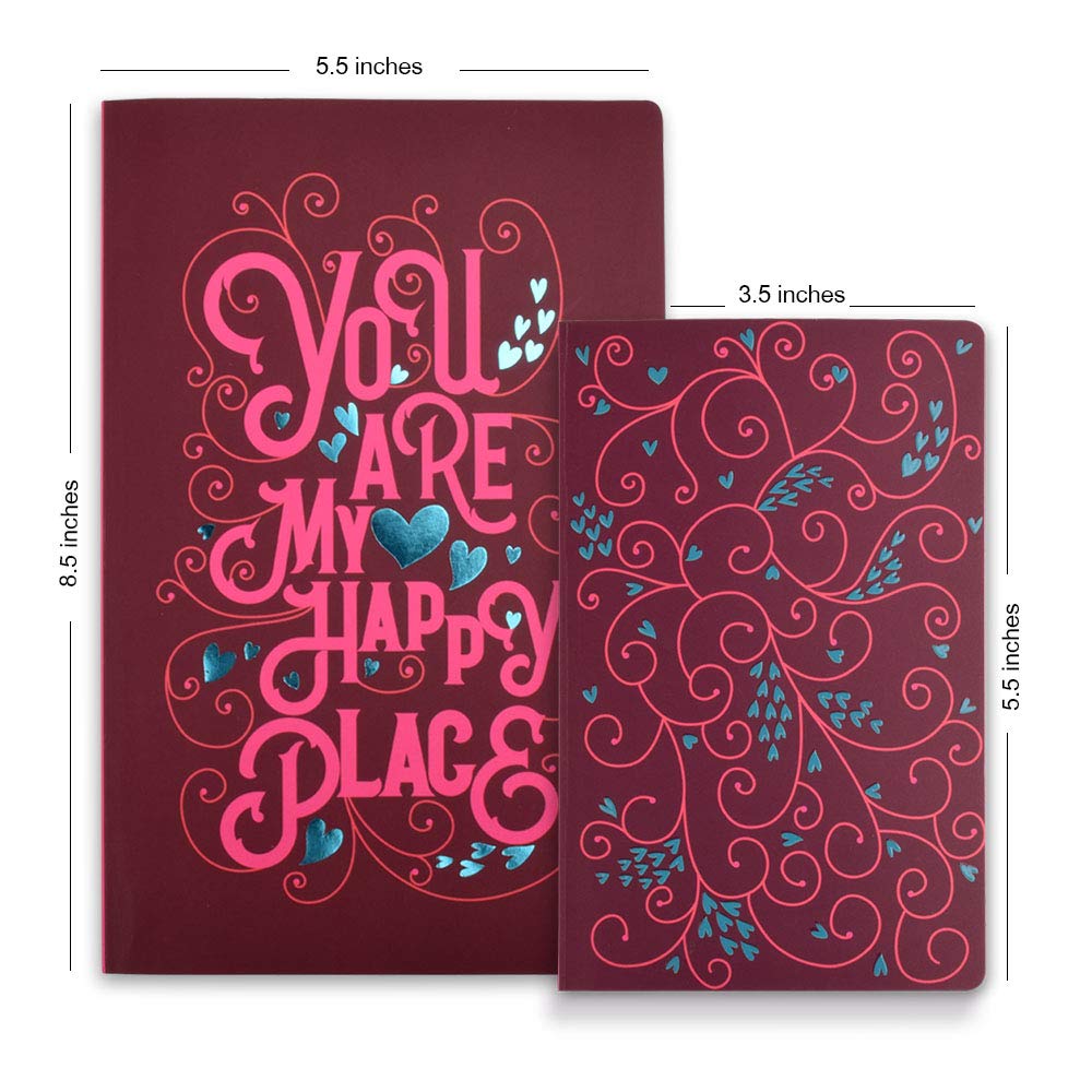 Happy Place Twin Diary (Set Of 2 Notebooks)