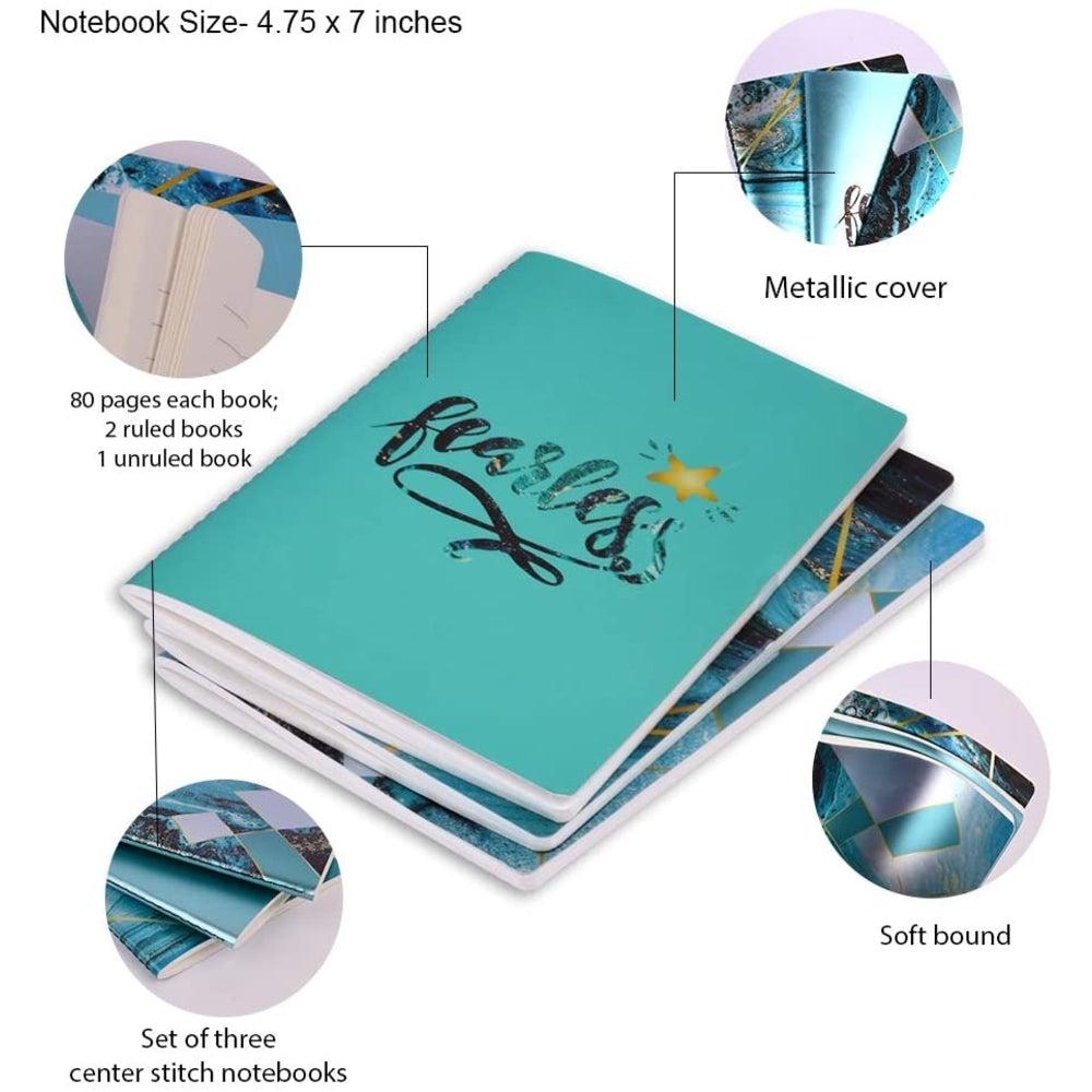 Fearless Swirls (Set of 3) Diary