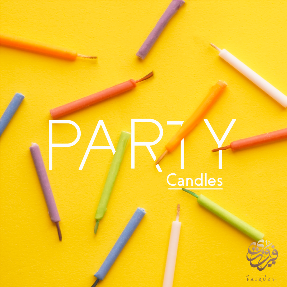 شموع عيد الميلاد الملونة - متعددة الألوان (12 شمعة)