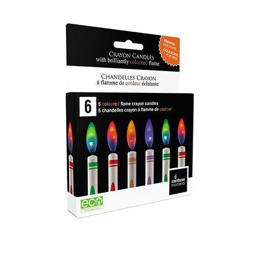 شموع أقلام التلوين بشعلة ملونة