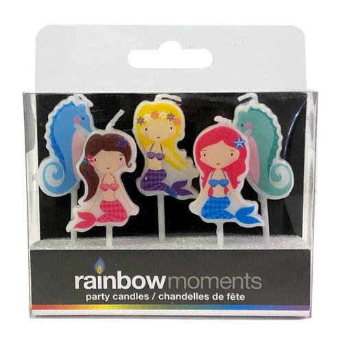 Mermaid Shape Candles (5pk)