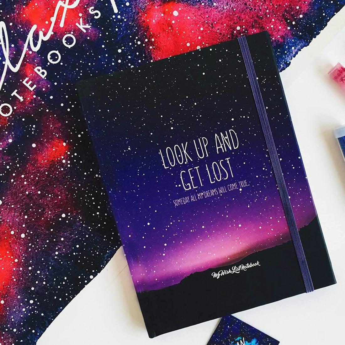 دفتر الجالاكسي بنفسجي - حجم كبير