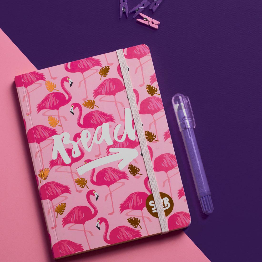 Flamingo Rubber Band Notebook A5