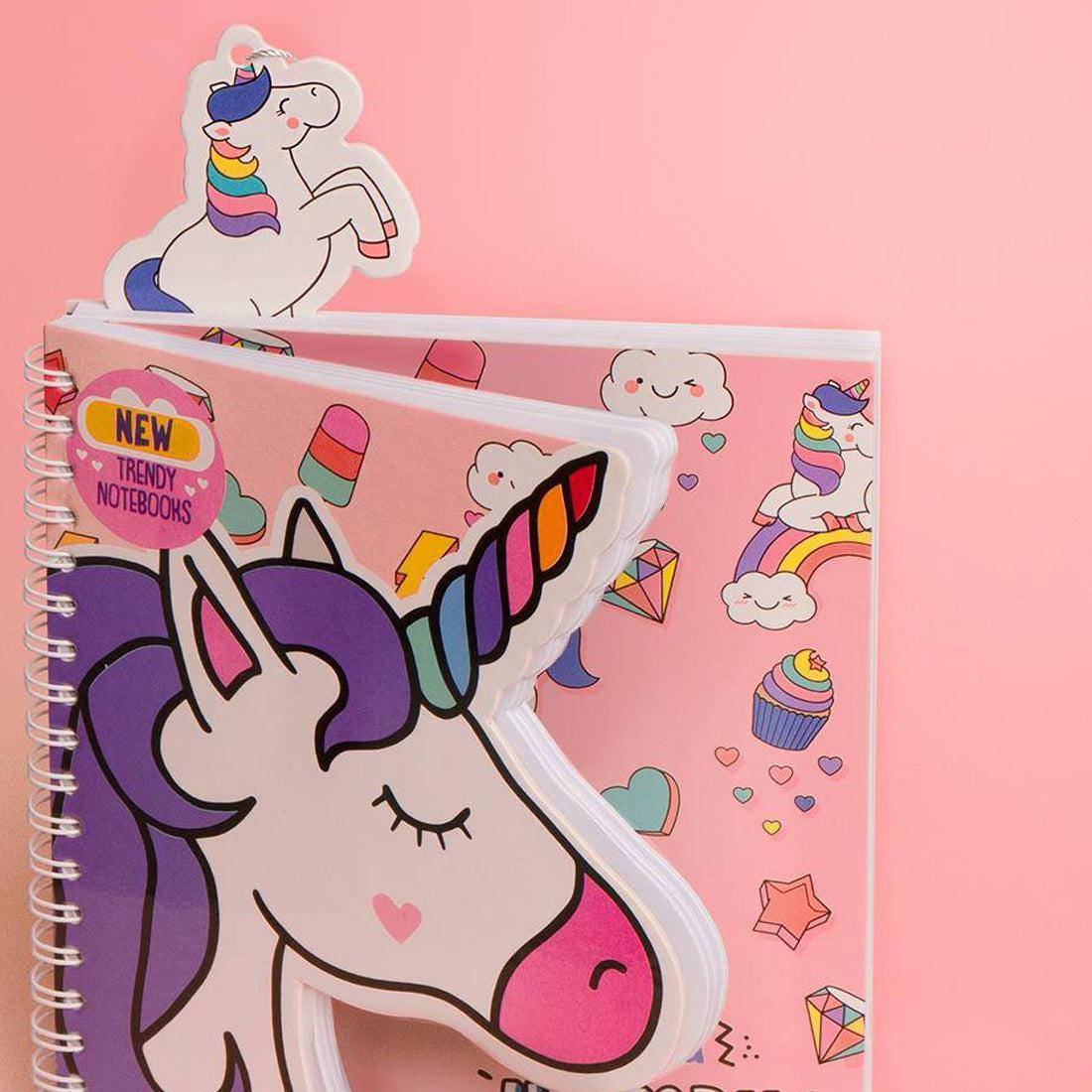 Trendy Wire Notebook Unicorn