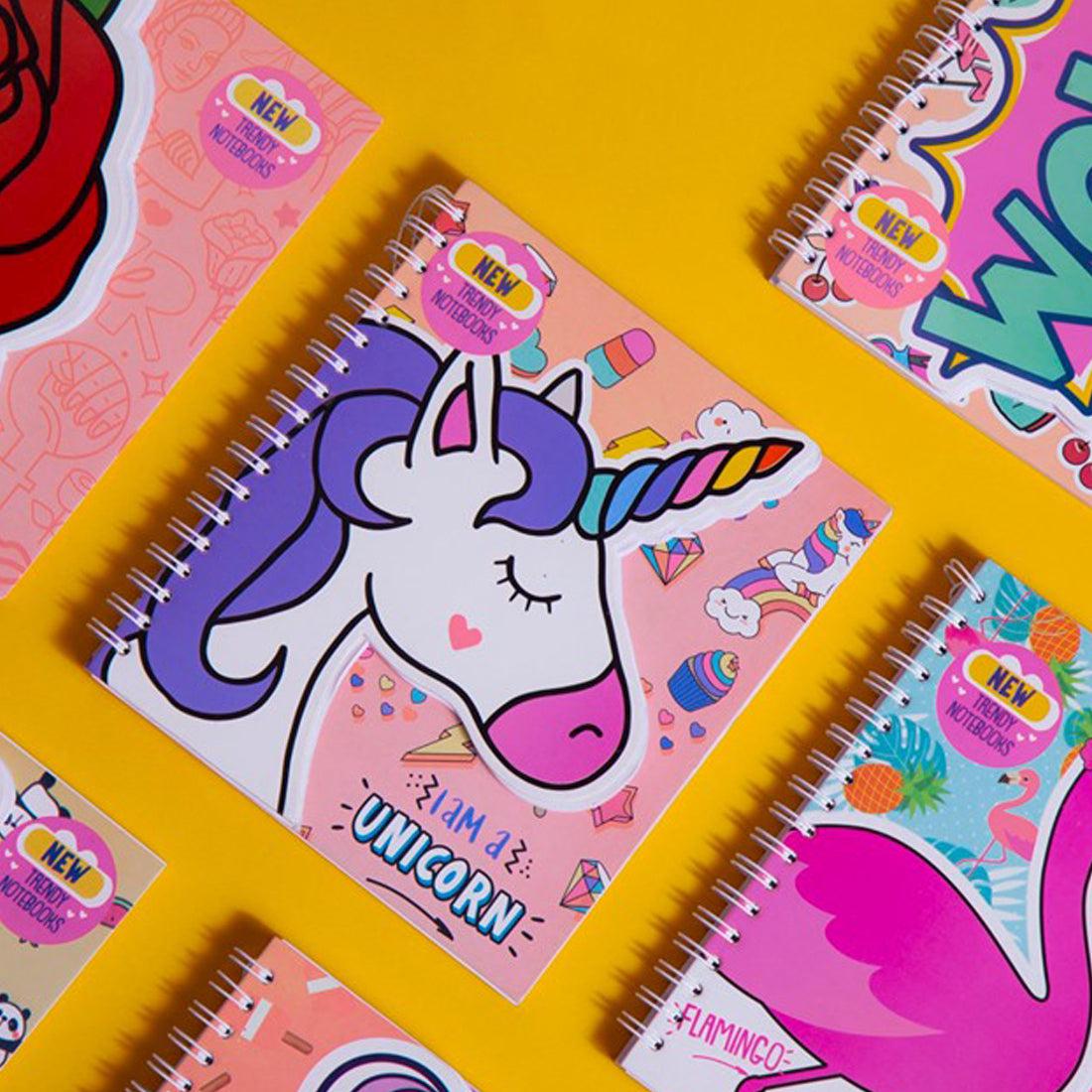 Trendy Wire Notebook Unicorn