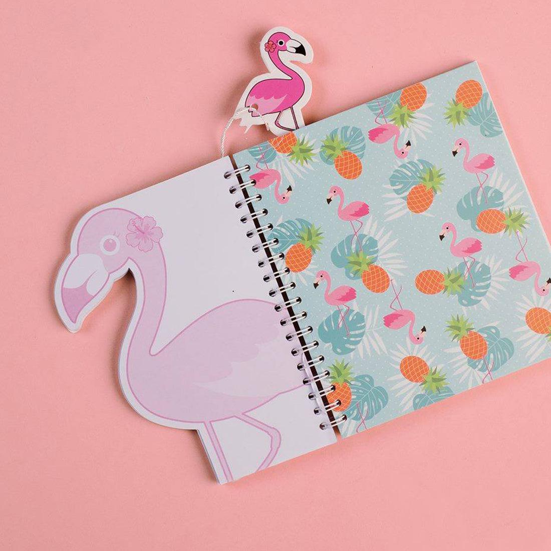 Trendy Wire Notebook Flamingo