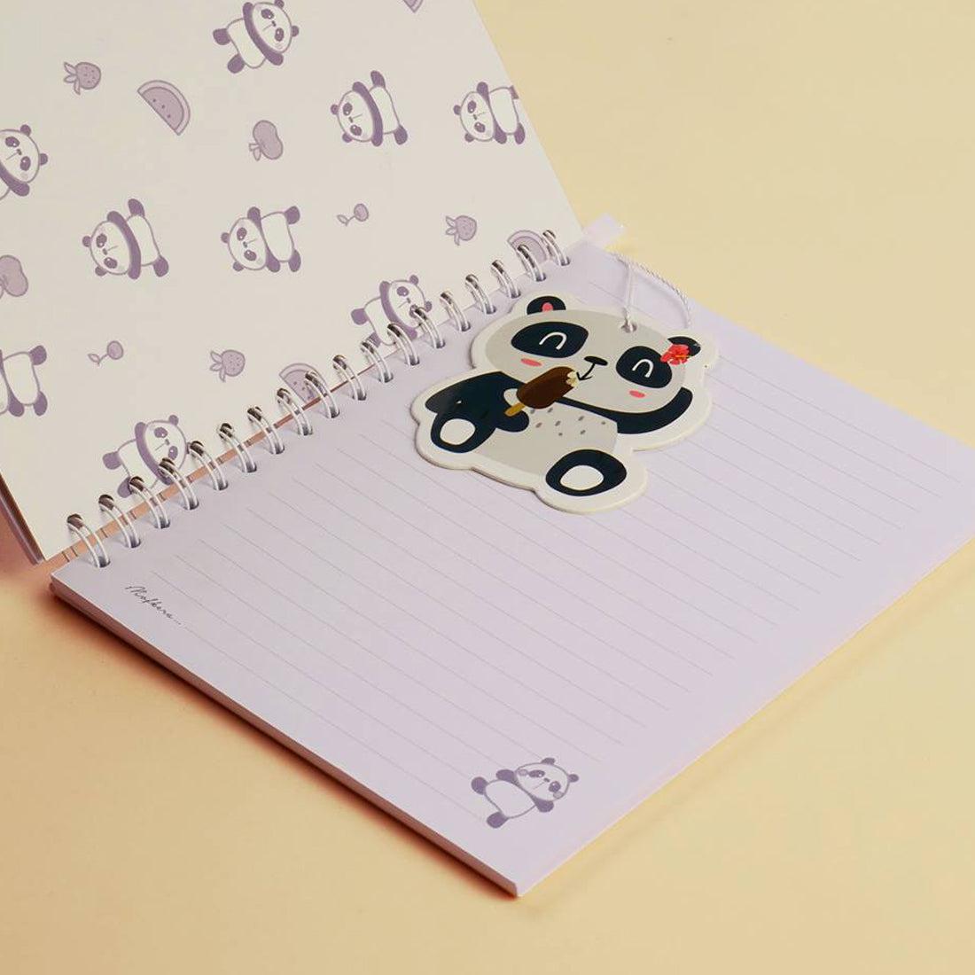 Trendy Wire Notebook Panda