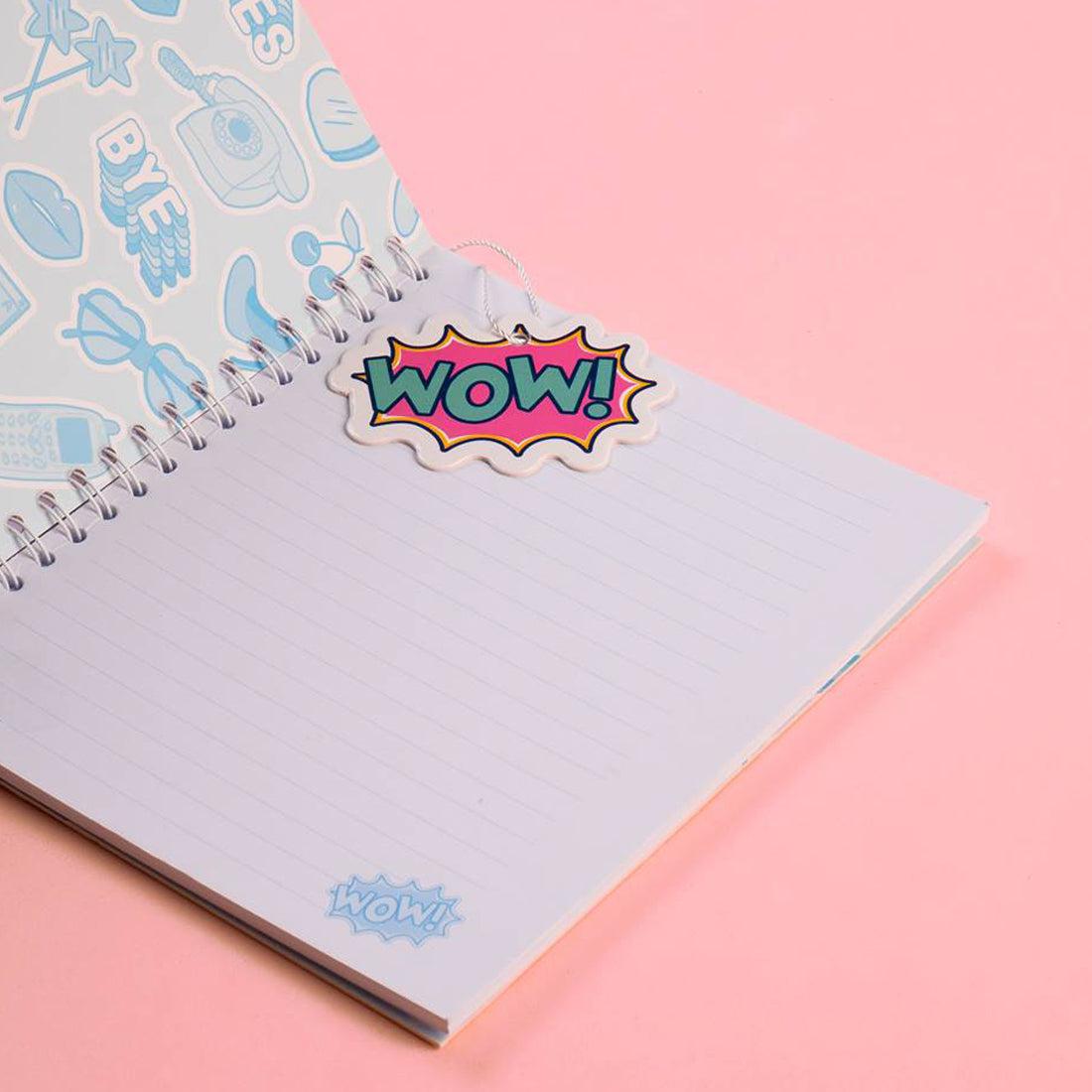 Trendy Wire Notebook Wow