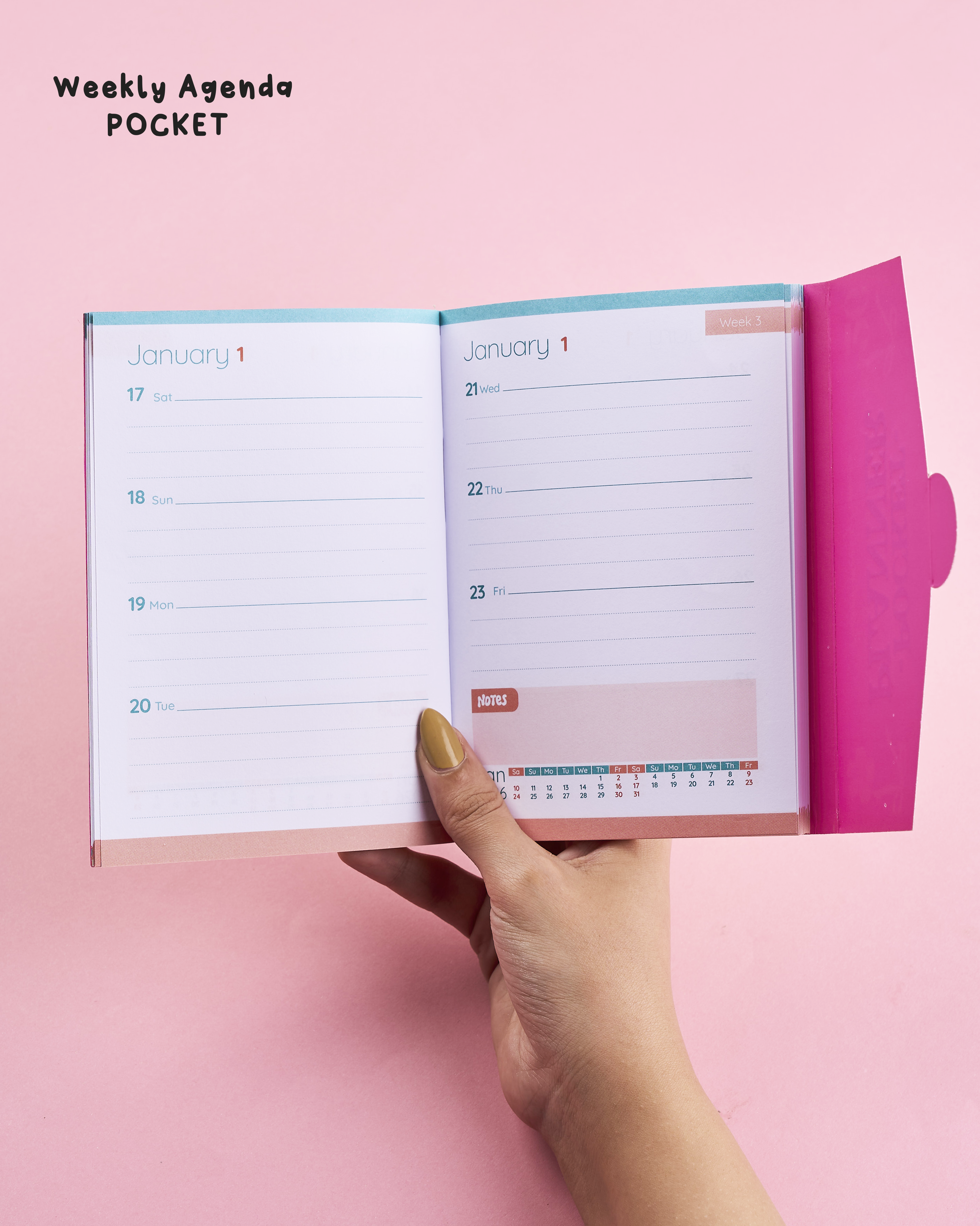 Agenda Gift Set 2026 -  Pink Bows