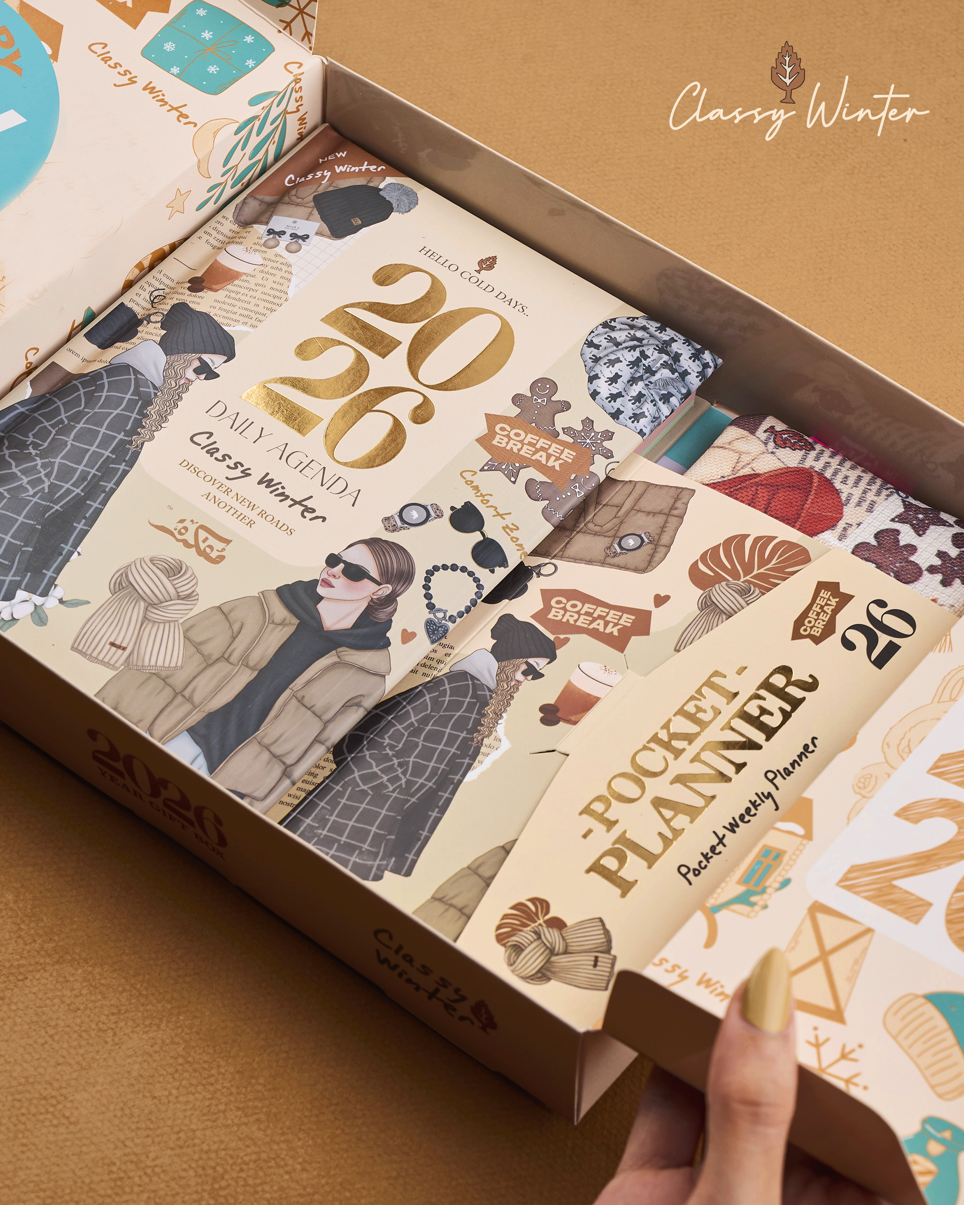 Agenda Gift Set 2026 - Classy Winter