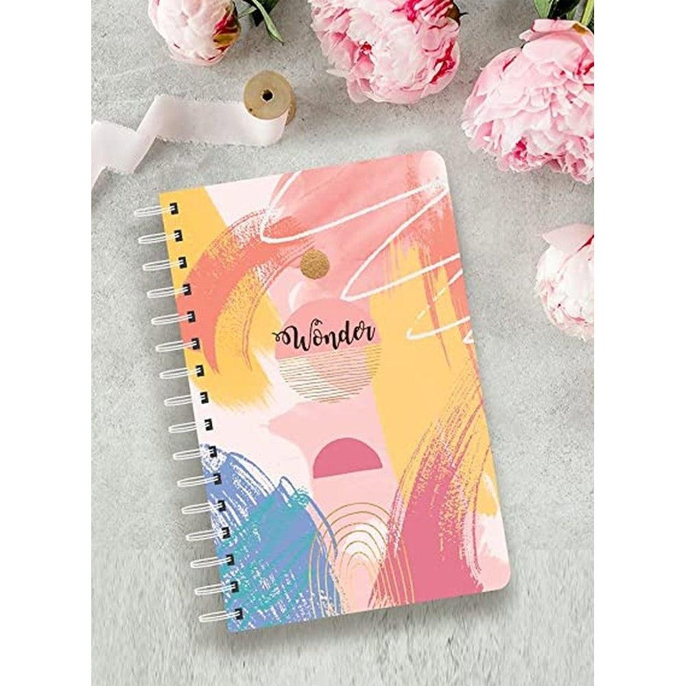 Doodle Happiness Journal A5 Tangerine Strokes- Yearly Planner Diary