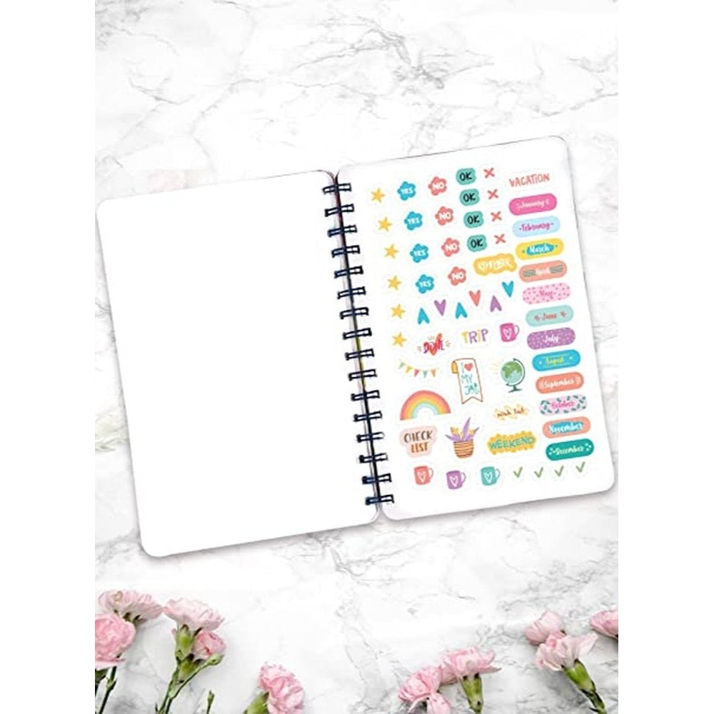 Doodle Happiness Colour Strokes A5 Wire Bound Planner