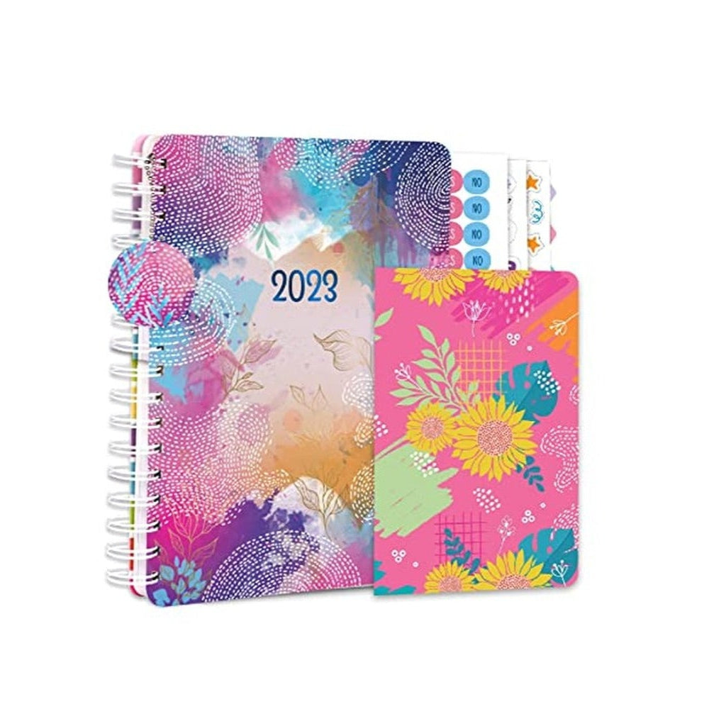 Doodle 2023 Happiness B5 Planner- Blushed Hues