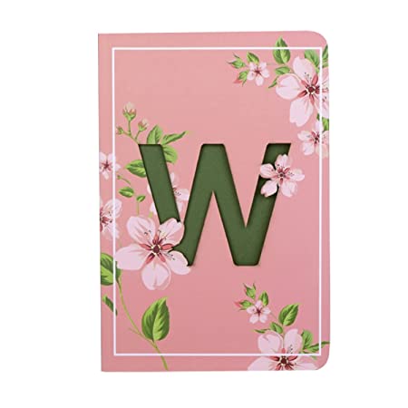 Initial W Personalised Notebook Gift