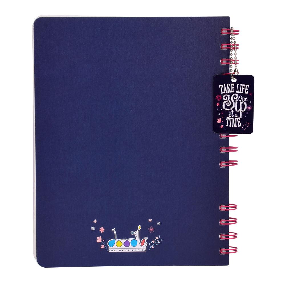 Doodle Morning Glory Wire Notebook