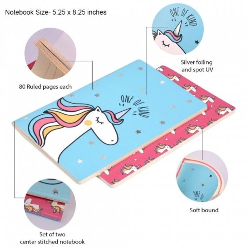 دفتر اليونيكورن (مجموعة من 2 دفتر)